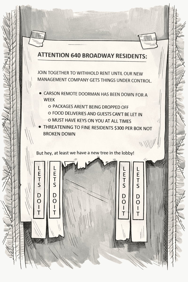 Tenant coalition, formed out of necessity illustration
